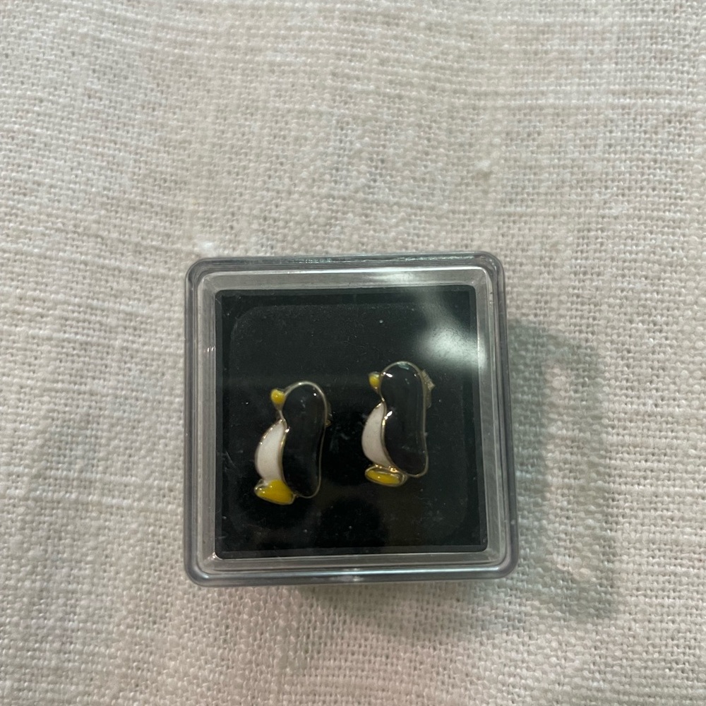 Penguin earrings